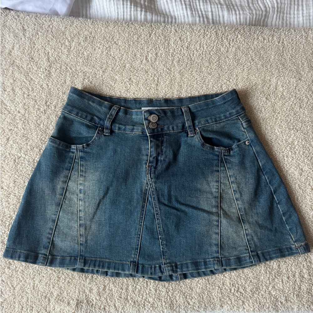 YMI Y2K Denim Mini Skirt